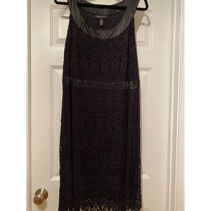 INC 2x lace little black dress